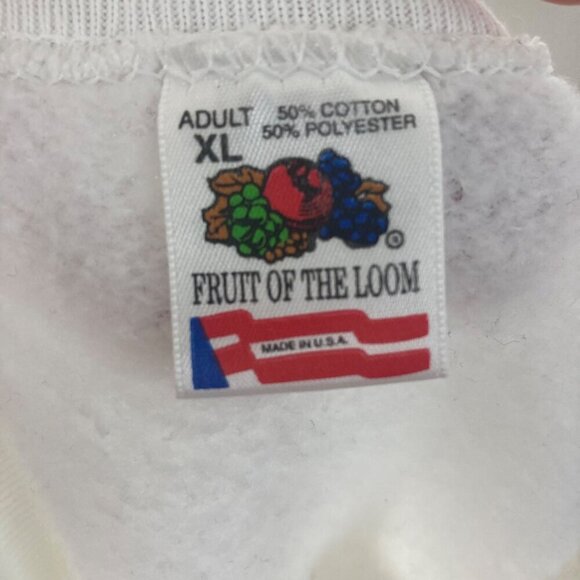 Vintage 90s Stomp North American Tour Sweatshirt XL Fruit Of The Loom White - Picture 6 of 7